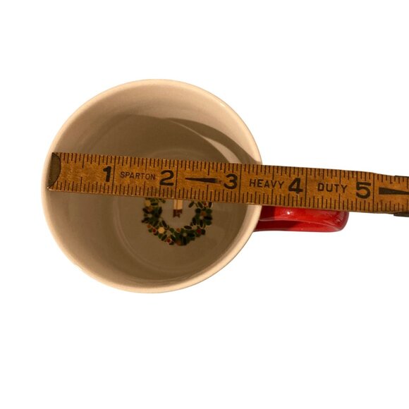 Anthropologie Festive Bistro Tile Mug Monogram Letter "S" - Picture 6 of 7